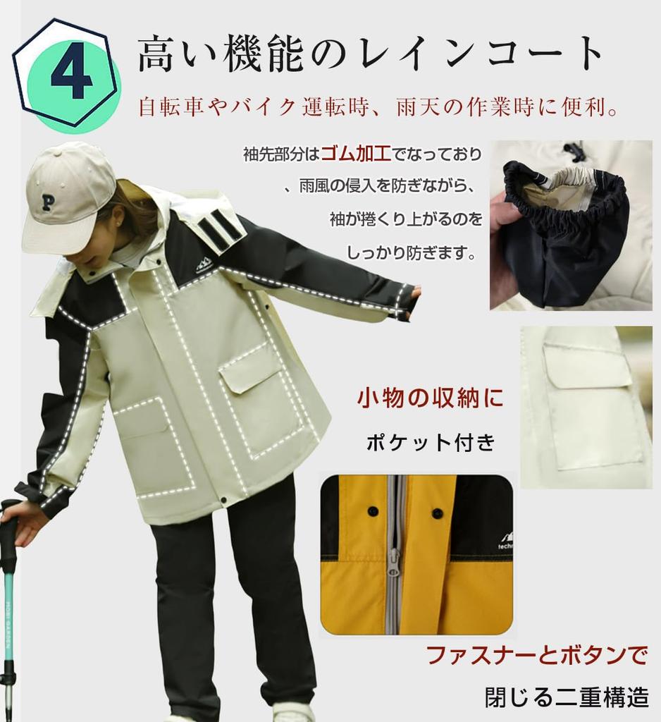 Sunyhom Regnjakke for jenter og Perfekt for skole, camping og Egnet for og Skoleinngang Vanntett og med Oppbevaring for Barneskole og Ungdomsskole