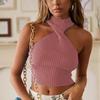 Women's Summer Hanging Neck Twisted Knit Casual Vest Top