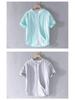 Men's Summer Loose-Fit Cotton Linen Shirt - Japanese Style, Casual Short Sleeve