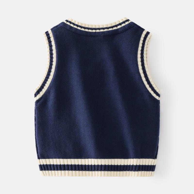 Jungen Strickweste Top Baby Pullover Pullover Frühling und Herbst Kinderbekleidung Kinderpullover