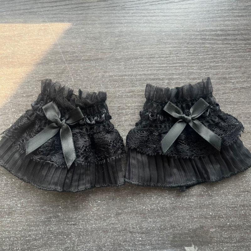 Elegant Lace Bowknot Arm Sleeves For Nails Photography Styling Fashionable Cuffs Sleeves Armwear Cosplay Accessories