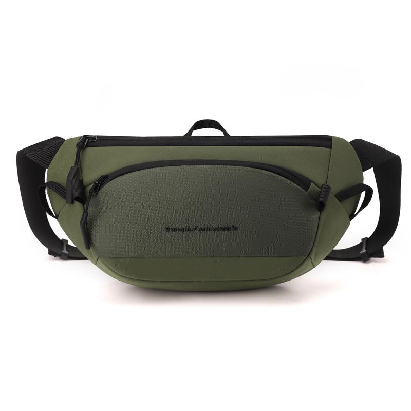 Men's Anti-theft Waist Pack Large Capacity Multi-layer Chest Bag Water Resistant Sling Shoulder Fanny Pouch for Travel Business