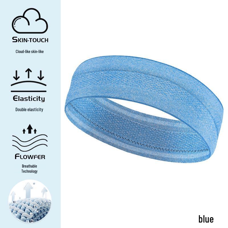 Non-Slip Silicone Running & Yoga Sweatband - Absorbent, Seamless Sport Hairband