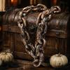 Mode-Accessoires für Haustiere für kleine Hunde, Simulierte Eisenkette, Spukhaus-Cosplay, Halloween-Plastik-Requisite, Neuartige Hundefoto-Requisiten Leine, Leichtgewicht