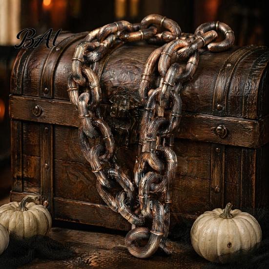 Mode-Accessoires für Haustiere für kleine Hunde, Simulierte Eisenkette, Spukhaus-Cosplay, Halloween-Plastik-Requisite, Neuartige Hundefoto-Requisiten Leine, Leichtgewicht