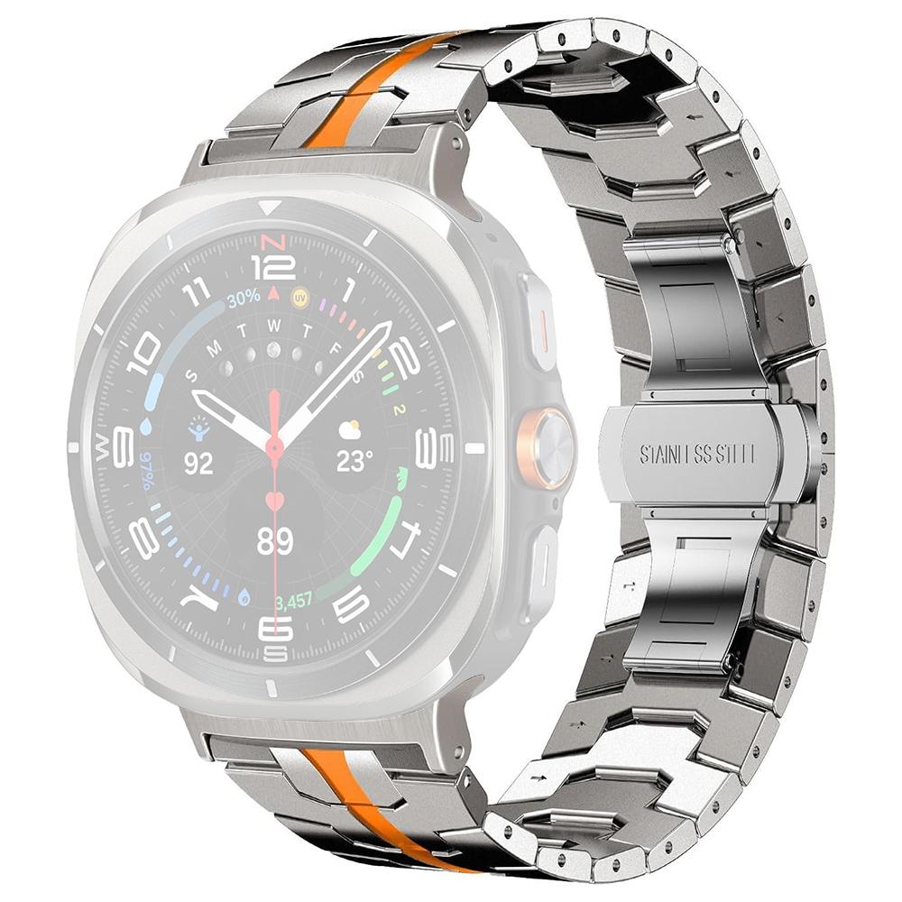 Butterfly Buckle Strap for Samsung Galaxy Watch8 44mm/40mm/Watch8 Classic 46mm Titanium Alloy Watch Band