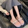 Fashion Fashion Women Baotou Half Slippers High Quality Suede Casual Slipper Designer Platform Slippers for Women Classic Mules Slippers
