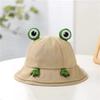 Cute Frog Hat Women's Spring Summer Bucket Hat Children's Sunscreen Sun Hat Korean Version Versatile Cartoon Basin Hat