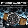 POEDAGAR Functional Luxury Man Wristwatch Date Waterproof Luminous Chronograph Men Watch Male Leather Quartz Watches