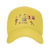 Cappellini da Baseball Unisex Alan Becker Cinque Figure Stilizzate con Mouse di Fuoco Piccone Cappellini Sportivi Estivi Hip Hop Cappellino Casquette
