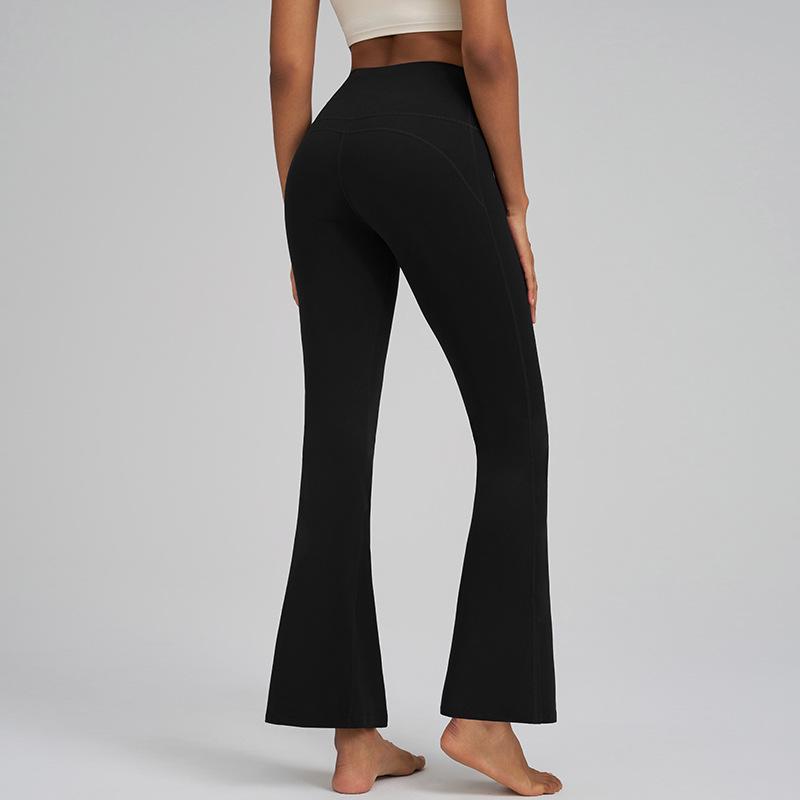 

Женские брюки клеш для йоги с высокой талией и эффектом пуш-ап для пилатеса и фитнеса Double Extra Large