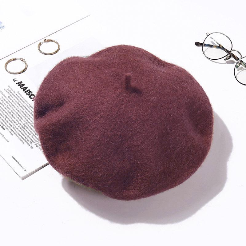 Women's Retro Wool Beret - Autumn/Winter Korean Style Pumpkin Painter Hat