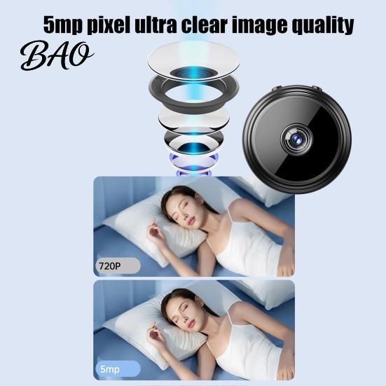 Indoor Mini Surveillance Camera A9 Smart Home Security Camera, 1080P Wireless WiFi Cam with Night Notifications Vision, Two-Way Audio, Motion