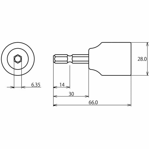 Lobtex "Stolock" 9.5mm (3/8") All-Thread Socket, DSZN95