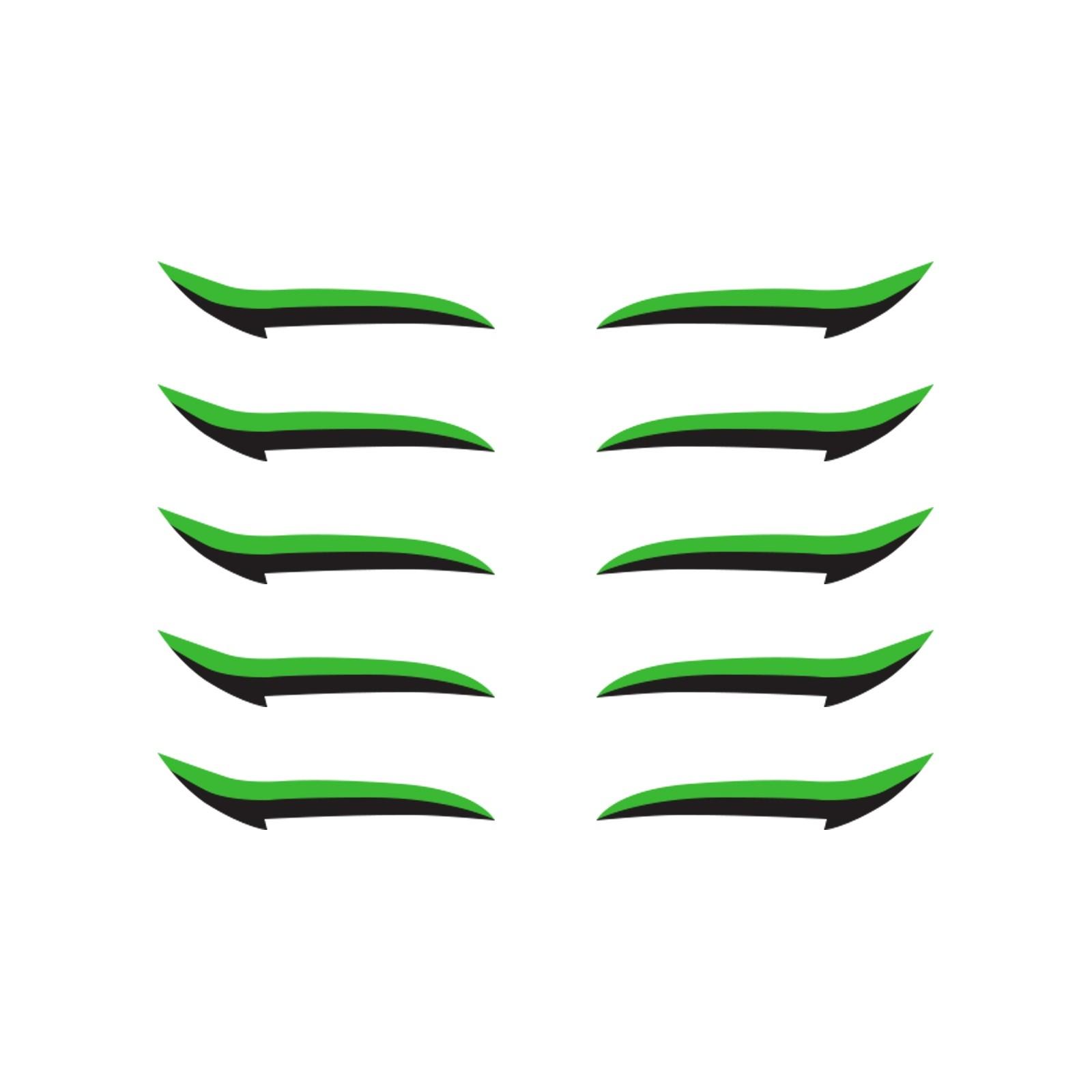 

5 пар многоразовых наклеек для век, мгновенный контур, крылатая крышка, косметическая легкая процедура зелёный