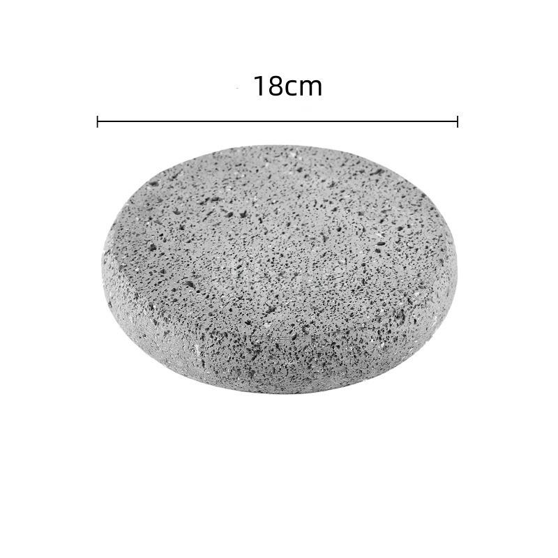Creative Ceramic Dining Steak Plate Volcano Stone Heating Tableware Sushi Plate Restaurant Molecular Cuisine Specialty Tableware