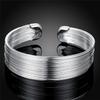Women Bangle Open End Stylish Decorative Replacement Fashionable Electroplate Girls Ladies Banquet Bracelet Jewelry