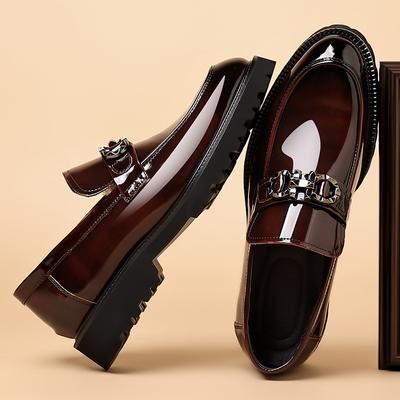 Mocasini pentru bărbați în stil britanic Pantofi din piele de afaceri Pantofi pentru bărbați din piele naturală pantofi casual pantofi pentru bărbați din piele lăcuită