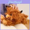 Highland Cow Stuffed Animal With Short Plush Material Realistic Tame Plush For Children