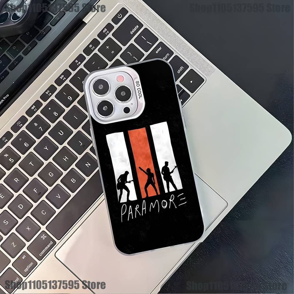 P-ParamoreS Band Phone Case For iPhone 17,16,15,14,13,12,11,Pro,XS,Max,Plus,Mini,SE4,E White Matte Shockproof Cover