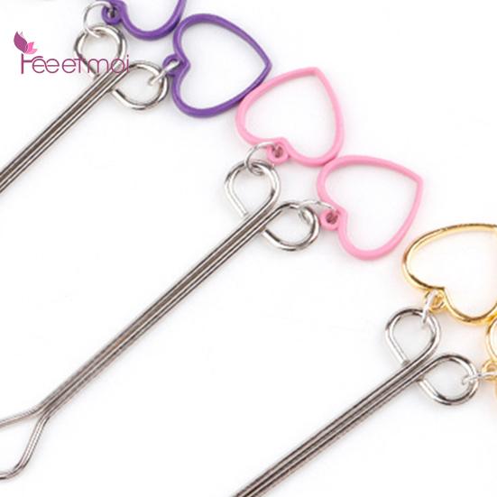 Breast Clamp Clip Comfortable Long Metal Love Heart Shape Breast Lifespan