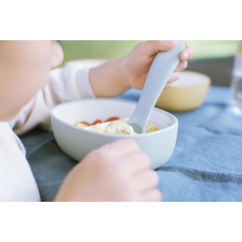 KINTO BONBO Lunch Bowl, 300ml, Blue-Gray, for Kids and Babies, Dishwasher Safe, Gift, Baby Shower Gift, 26446