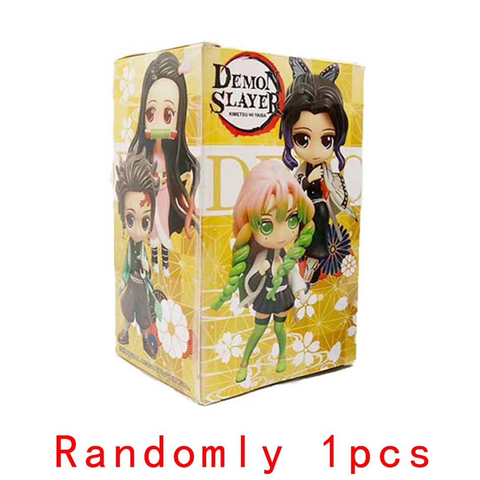 Hot Demon Slayer Tanjiro Kamado Nezuko anime cartoon figure blind box creative personalized statue model ornament surprise gift