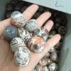 Polished Natural Money Agate Rolling Stones, for Collection and DIY Handicrafts.