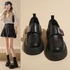 Black Platform Small Leather Shoes Women's Muffin New Shoes Versatile Single Shoes
