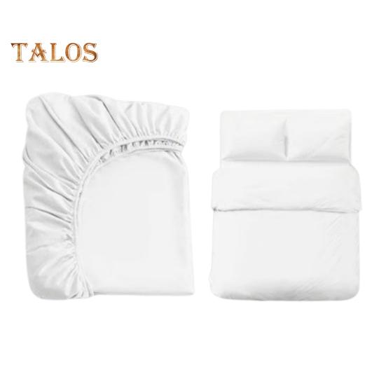 4Pcs/Set Bed Sheet Set Ultra-Elastic Stretchable Prevent Sliding Moving Disposable Sheet Quilt Cover Pillowcase Set