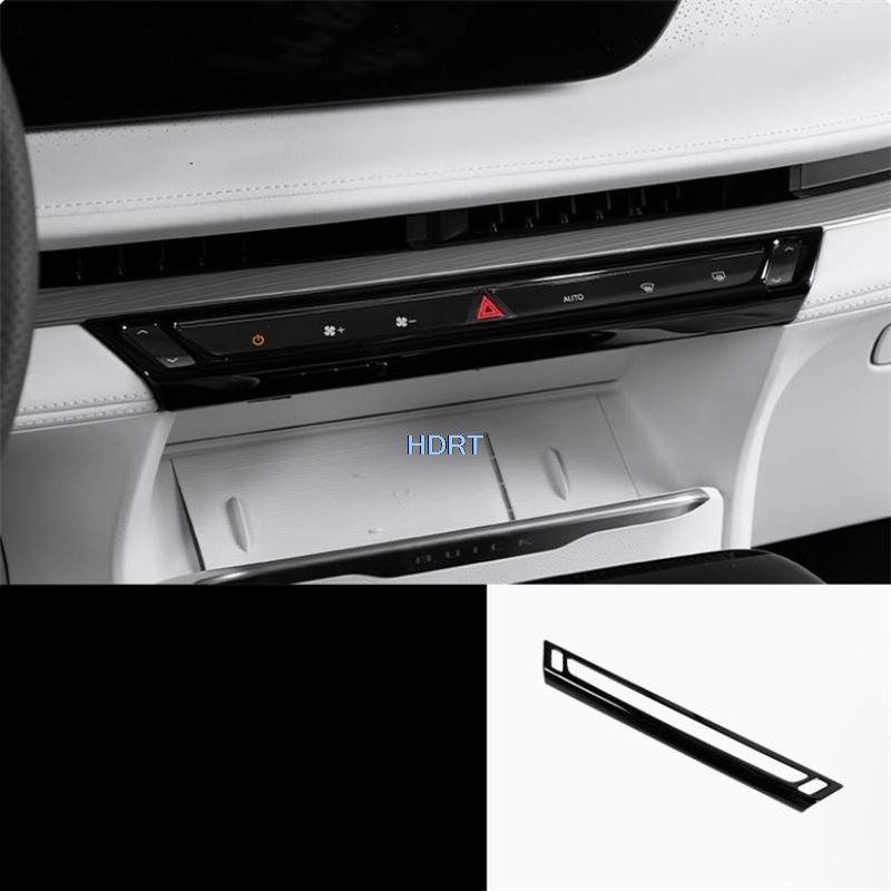 Car Styling Black Interior Sticker Gear Shift Window Control Panel Air Vent Outlet Cover For Buick GL8 Avenir Luxury PHEV 2024 +