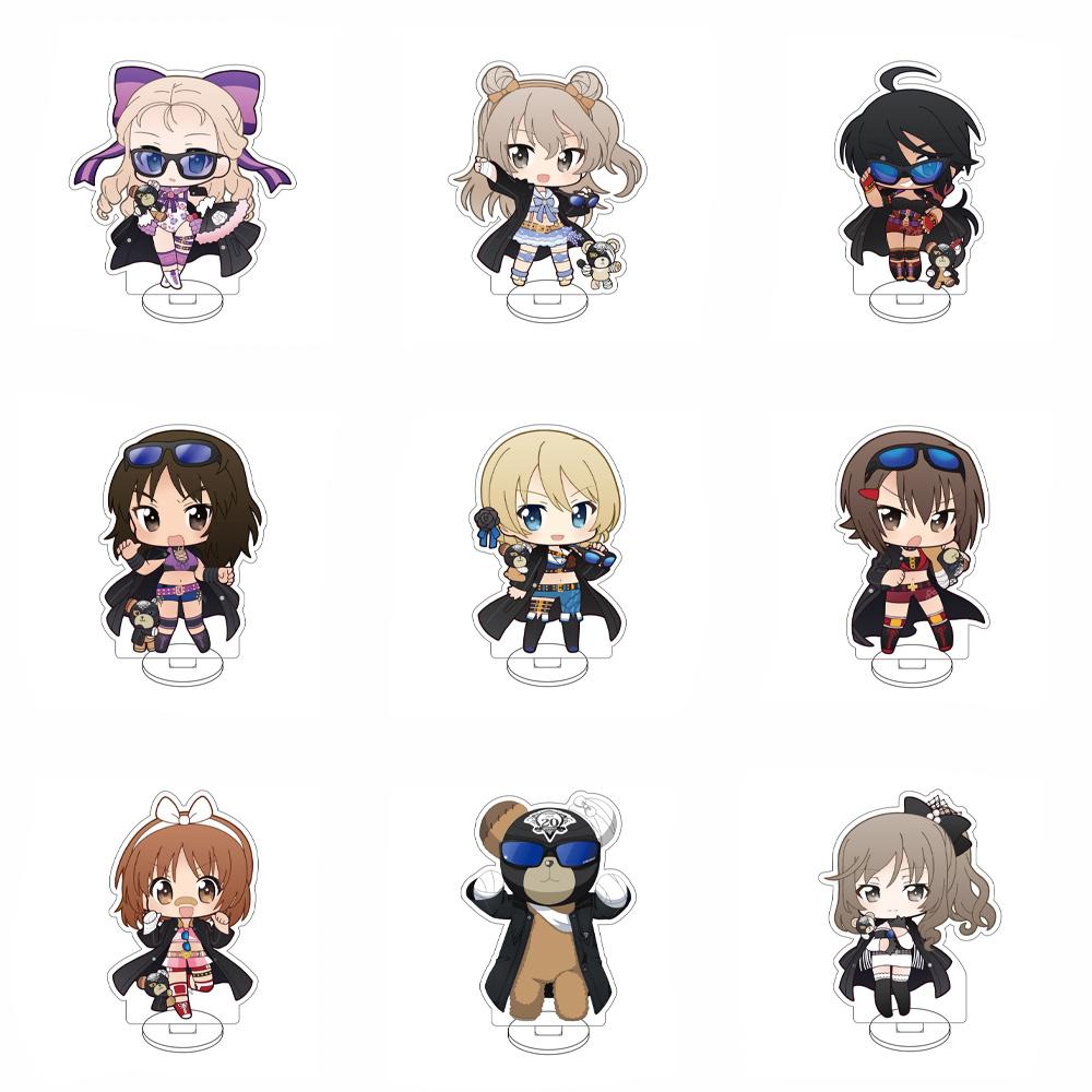 10CM Anime GIRLS und PANZER Figure Stand Model Nishizumi Miho/Isuzu Hana/Akiyama Yukari Cute Desk Decor Standing Sign Gifts