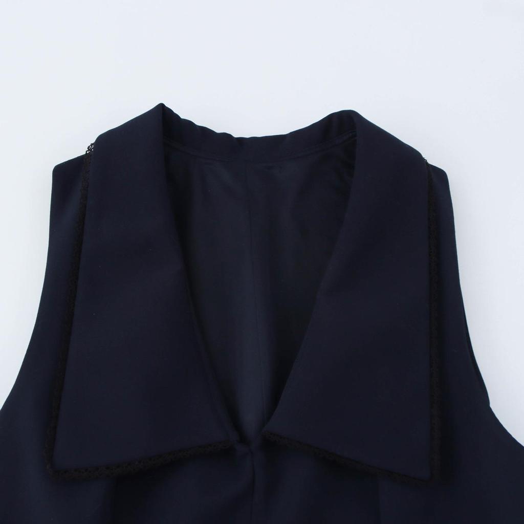 TAOP&ZA Elegant Sleeveless Dress - Wide Hem, Slimming Fit (Spring/Summer Collection)