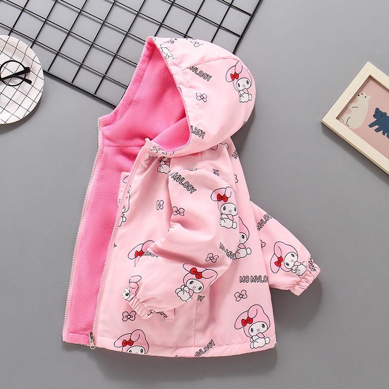 Girl S Big Kids Two Sided Fleece Lined Thick Fashion Jacket