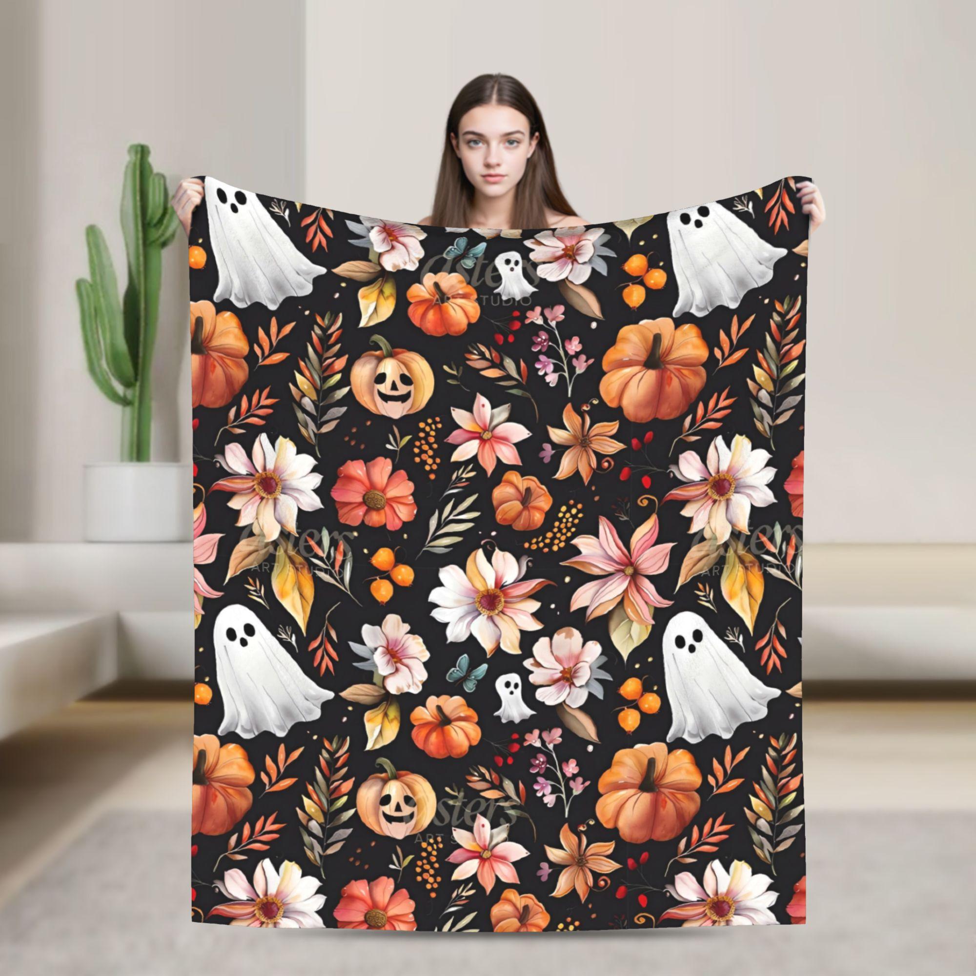 

Warm Soft BlanketKids Airplane Travel Halloween Throw Blanket You re My Boo Flannel Bedspread Bed Comfortable Sofa Bed Cover 75x90cm