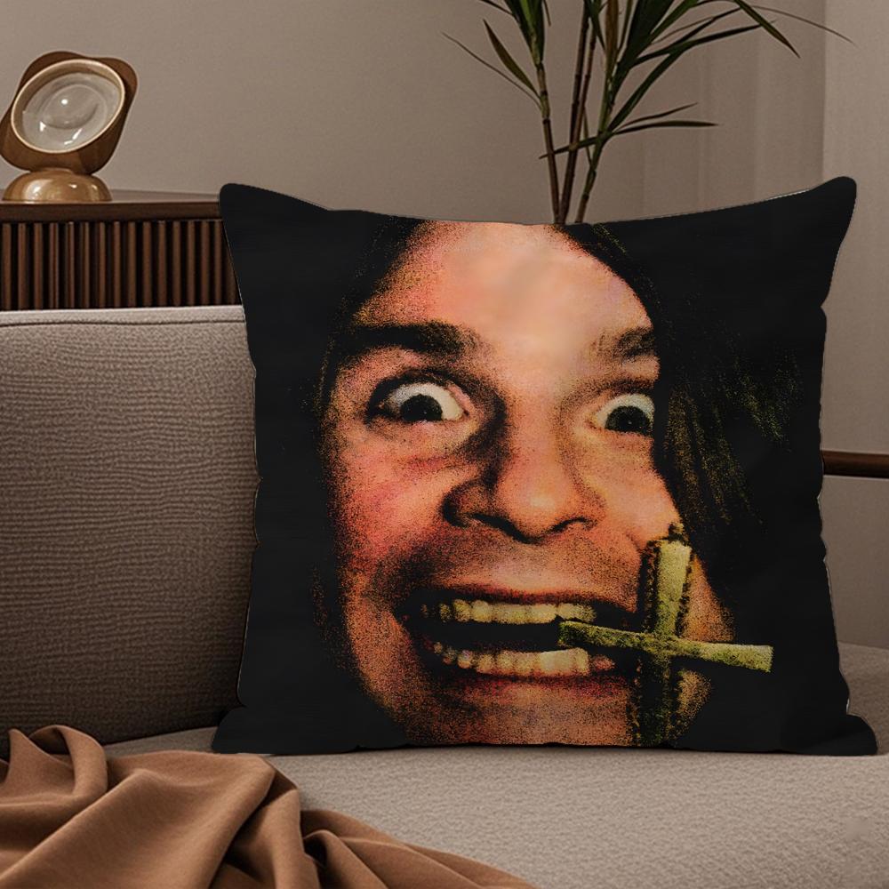 Rest Prince Of Darkness O-Ozzy Osbourne Black Sabbath Pillow Case Silky Elegant Comfort Sofa Bed Invisible Zipper