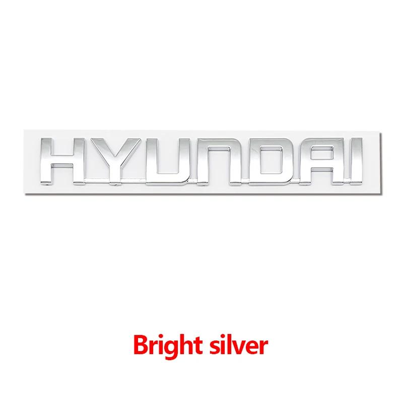 Hyundai I40 I20 Tucson Santa Fe Sonata Solaris Accent Elantra Venue ABS 3D Metal Car Trunk Badge Nameplate Letters Sticker vq1