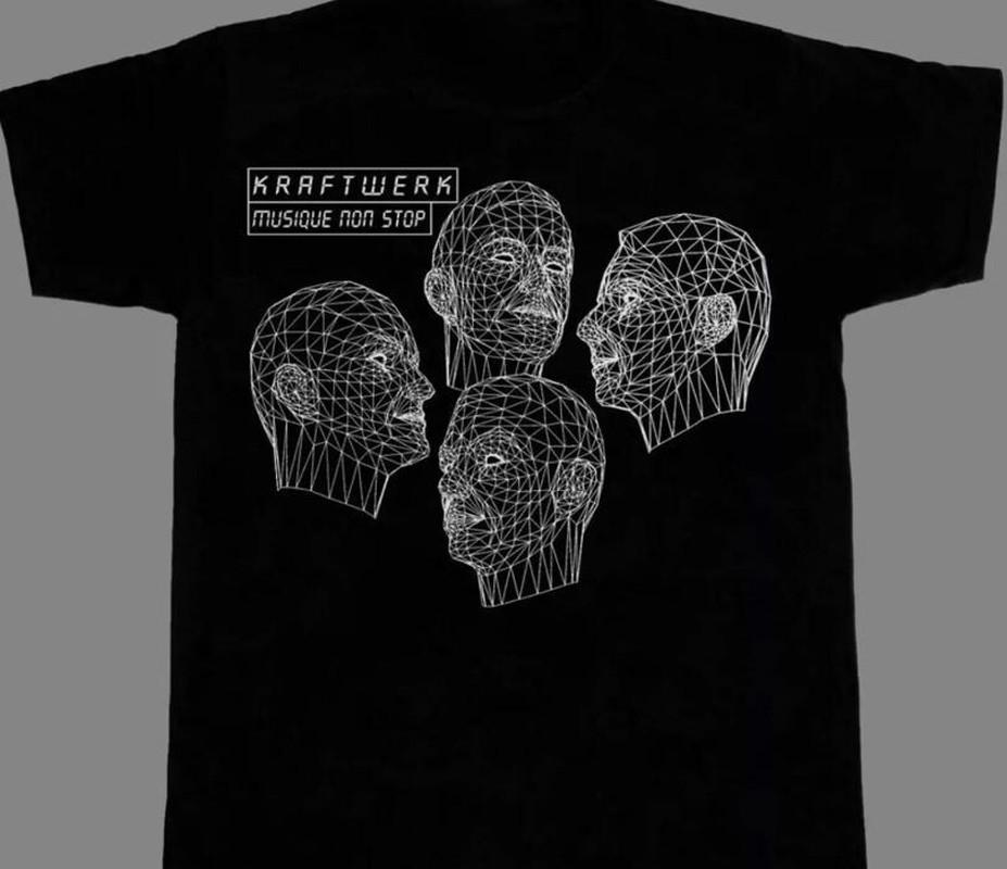 

Vintage Kraftwerk Band Techno Pop Shirt Classic Black Unisex S-2345Xl L