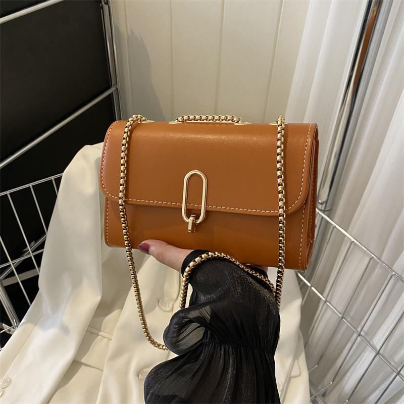 Chic Korean Style Plain Color Women s Shoulder Bag In Versatile Vintage Design коричневый
