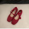 Fashion Elegant Women Fashion Shoes Pink Ballet Flat Shoes for Women 2025 New Summer Soft Bottom Mary Janes Slip On Zapatos De Mujer