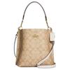 Mollie Klassische Metall-Logo-Eimertasche Damen Handtaschen Khaki CA582-IMDQC