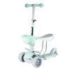 3-in-1 Kids' Scooter for Ages 2-6: Convertible Seat, Flashing Wheels, Three-Wheel Wiggle Board.