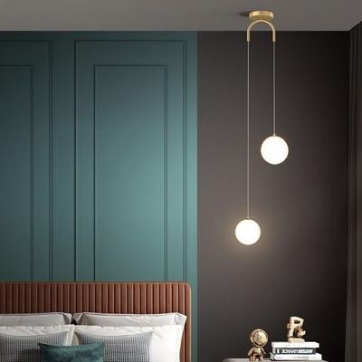 Modern Long Dining Room Chandeliers Glass Ball Lampshade Light Over The Table Kitchen Office Pendant Lamp Home Decor Luminaires