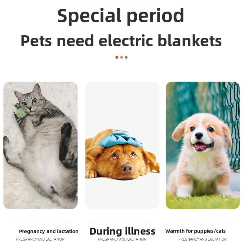 Pet Heating Pad Cat Constant Temperature Heating Electric Blanket Puppy Waterproof Bite-resistant Electric Mattress45x70cm