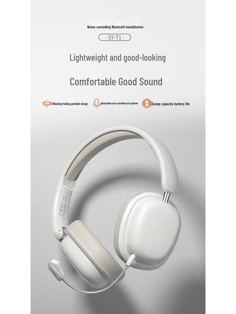 Over-Ear Wireless Bluetooth Headphones: Student, Sports, Gaming, Noise-Cancelling, Heavy Bass, Universal Computer Headset