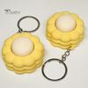 Soft Texture Keychain Corn Shape Fidget Toy, 3D Printed Decompression Button Pendant, Pendant Stress Relief Smooth Keyring, for Students Adults