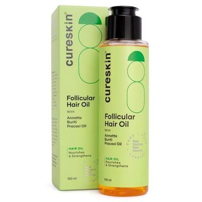 Cureskin Follikuläres Haaröl | Nährt & Stärkt mit Biotin, Bhringraj und Kokosnuss-Haaröl (100 ml)