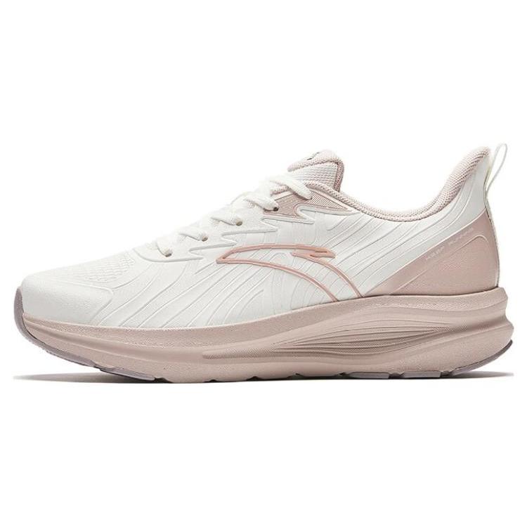 New Anta Cloud Journey Slip Resistant Low Top Casual Running Shoes Women's White Gray 122345538-6