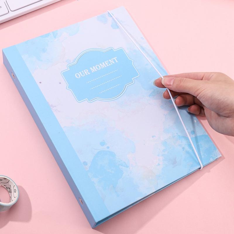 A5 Kpop Pocard Binder Collect Book Colorful Idol Po Album Picture Cards Holder Kawaii Composition Stationery