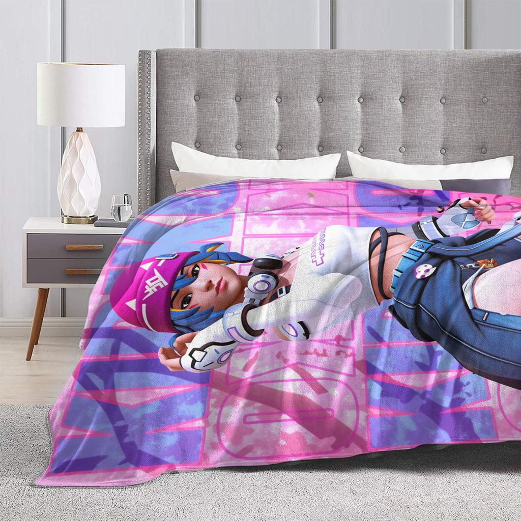 Overwatch Kiriko Blanket Quality Super Warm Throw Blanket Winter Decorative Couch Bed Aesthetic Bedspread
